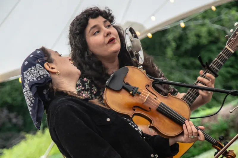 Musicians performing at a Highfield concert